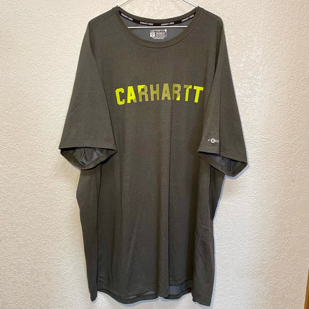 Carhartt Force T-Shirt Men’s 3XLT (TALL) Carbon Heather Short Sleeve Tee Shirt